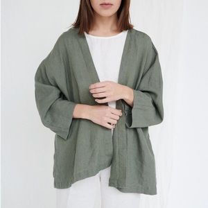 Linenfox JUTA jacket in BEIGE